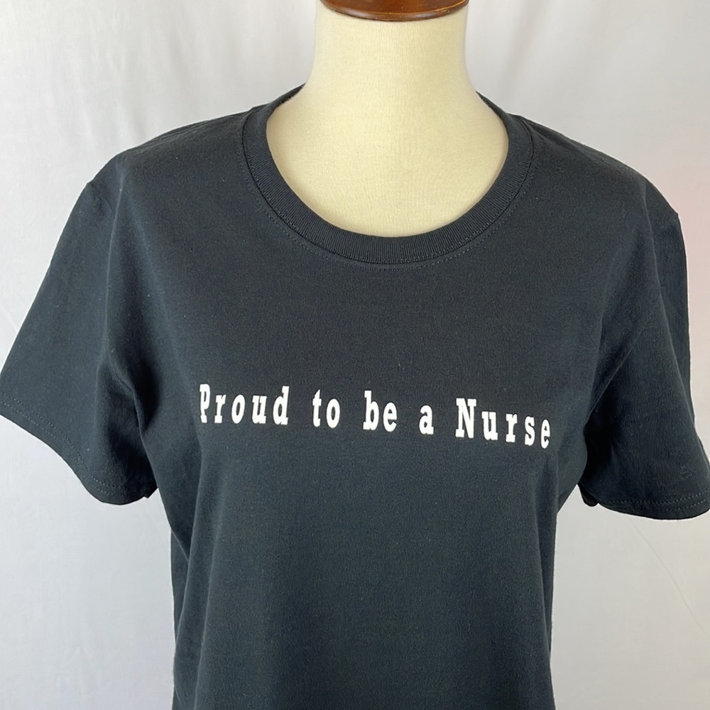 Proud to Be a Nurse" Graphic Tee "Here to Save Your @$$ - Not Kiss It" - Medium - Picture 3 of 12